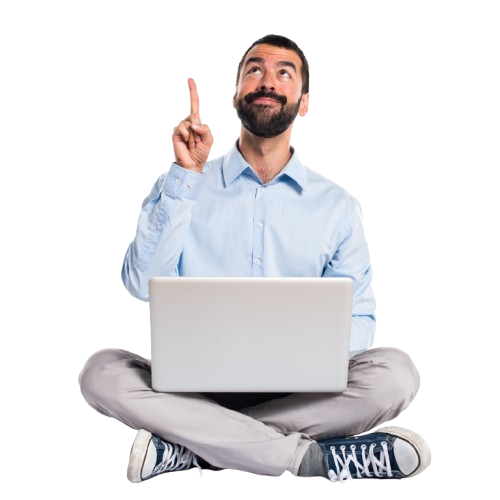 Person with laptop